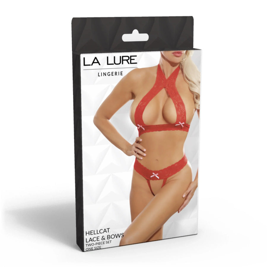 La Lure Hellcat Lace & Bows Set