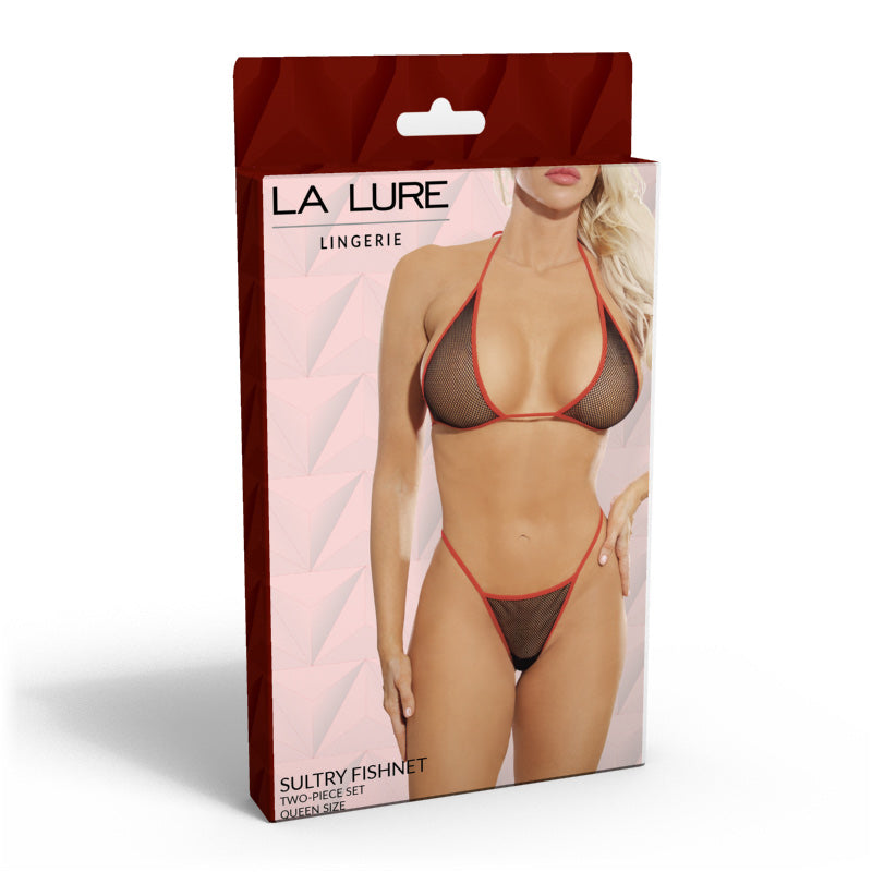 La Lure Sultry Fishnet Set Plus Size