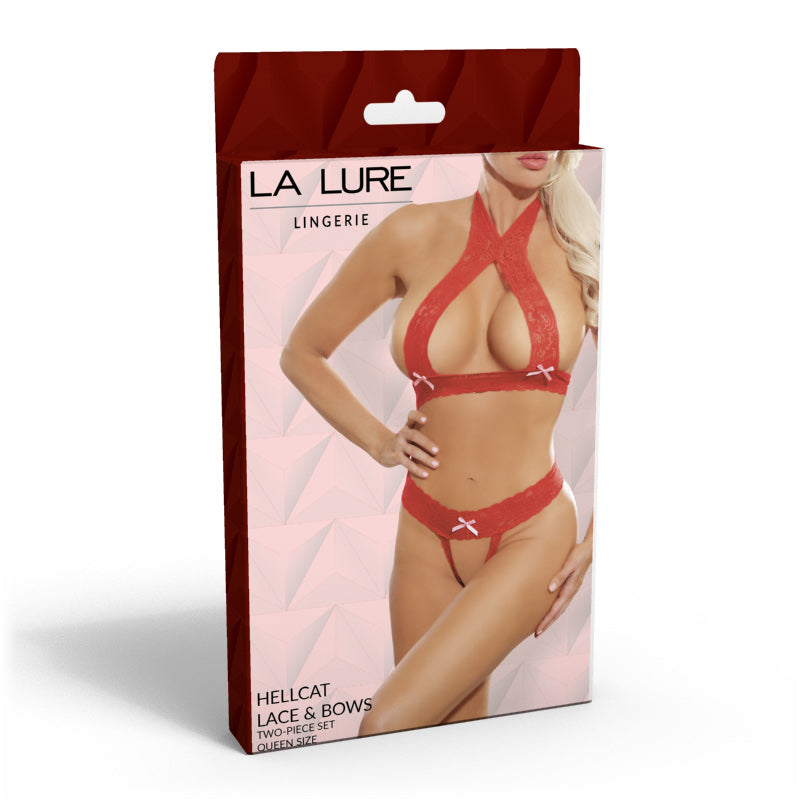 La Lure Hellcat Lace & Bows Set Plus
