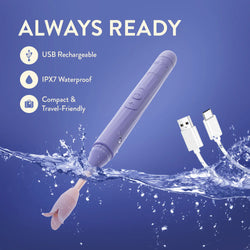 Juno Oscillating Wand Vibrator Purple