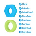Performance Plus Flash 2 Cock Ring Set Neon