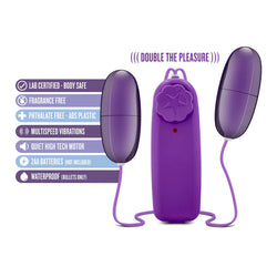 B Yours Double Pop Egg Vibrator Plum