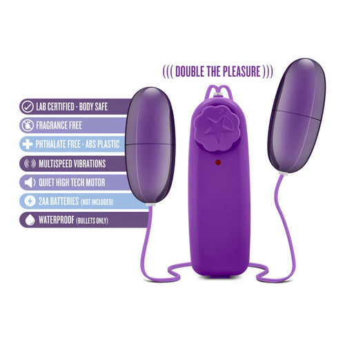 B Yours Double Pop Egg Vibrator Plum