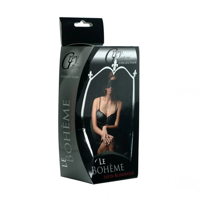 GG Le Boheme Black Satin Blindfold
