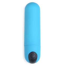 21X Vibrating Bullet with Remote - Blue