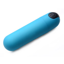 21X Vibrating Bullet with Remote - Blue