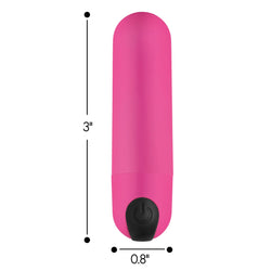 21X Vibrating Bullet with Remote - Pink