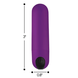 21X Vibrating Bullet with Remote - Purple