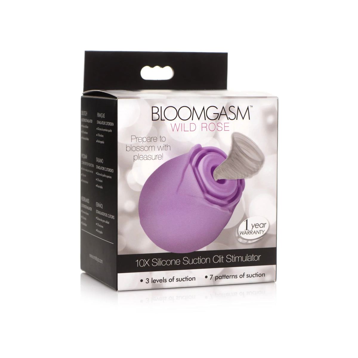 10X Bloomgasm Wild Rose Suction Stimulator