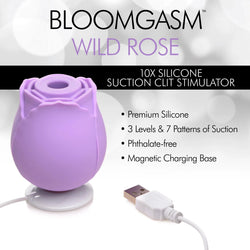 10X Bloomgasm Wild Rose Suction Stimulator