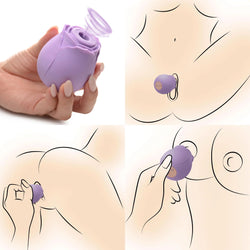 10X Bloomgasm Wild Rose Suction Stimulator