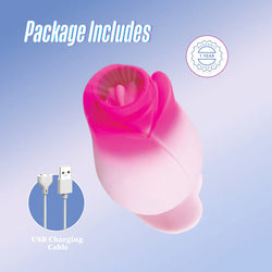 Aria Tulip Trance Suction Vibrator Pink
