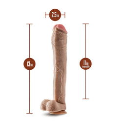 Hung Rider Lil John Realistic Dildo Beige 13"