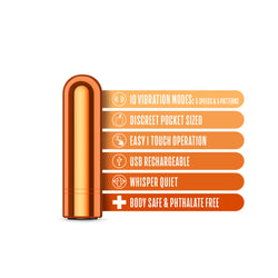 Kool Vibes Mini Bullet Tangerine Orange