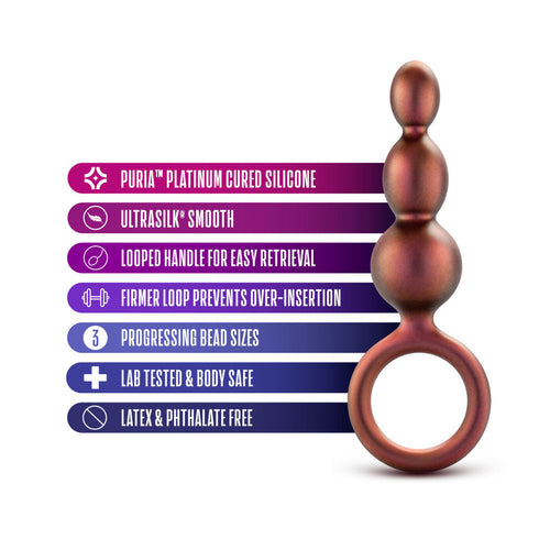 Anal Adventures Beaded Loop Copper