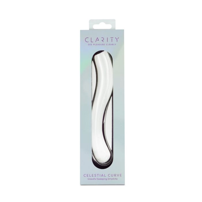 Clarity Glass Dildo Celestial Curve 7.1"