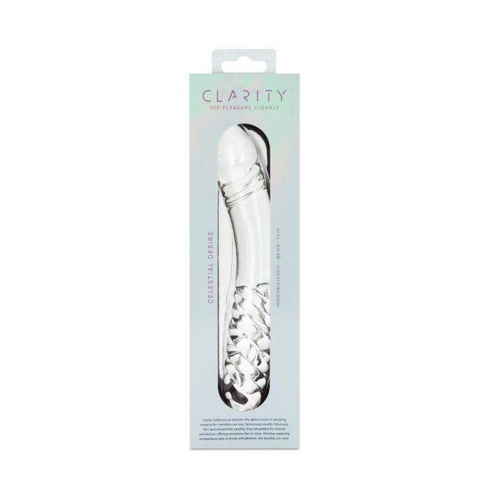Clarity Glass Dildo Celestial Desire 7.4"