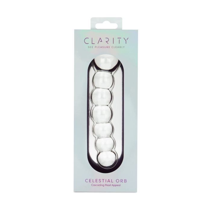 Clarity Glass Dildo Celestial Orb 5.4"