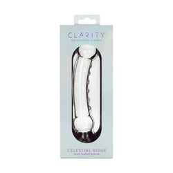 Clarity Glass Dildo Celestial Ridge 6.4"