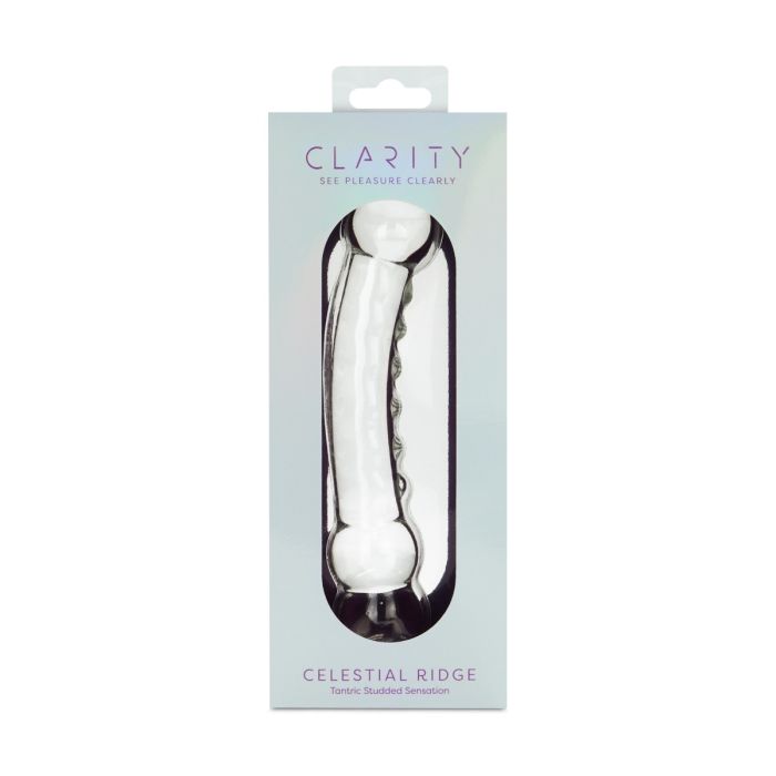 Clarity Glass Dildo Celestial Ridge 6.4"