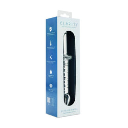 Clarity Glass Dildo Elysian Swirl 5.6"