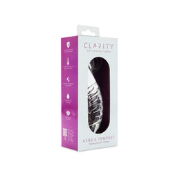 Clarity Glass Dildo Hera's Tempest 5.5"