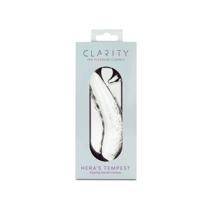 Clarity Glass Dildo Hera's Tempest 5.5"