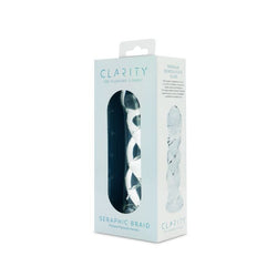 Clarity Glass Dildo Seraphic Braid 5.7"