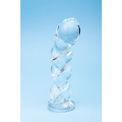 Clarity Glass Dildo Seraphic Braid 5.7"