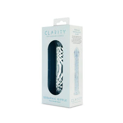Clarity Glass Dildo Seraphic Ripple 6.2"