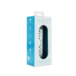 Clarity Glass Dildo Seraphic Ripple 6.2"