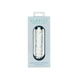 Clarity Glass Dildo Seraphic Ripple 6.2"