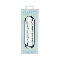 Clarity Glass Dildo Seraphic Spiral 6.3"