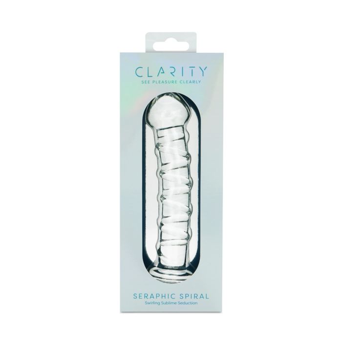 Clarity Glass Dildo Seraphic Spiral 6.3"