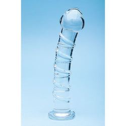 Clarity Glass Dildo Seraphic Spiral 6.3"