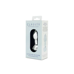 Clarity Glass Dildo Utopian Bloom 4.3"
