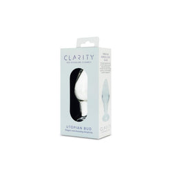 Clarity Glass Dildo Utopian Bud 3.5"