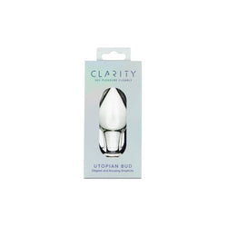 Clarity Glass Dildo Utopian Bud 3.5"