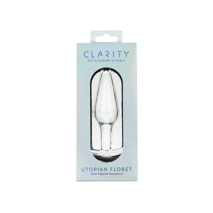 Clarity Glass Dildo Utopian Floret 4.3"