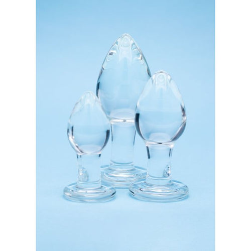Clarity Glass Dildo Utopian Trinity Set Sm/Md/Lg
