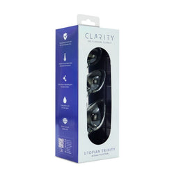 Clarity Glass Dildo Utopian Trinity Set Sm/Md/Lg