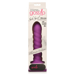 Gossip Soft Swirl Violet 21FX Dildo 7.5"