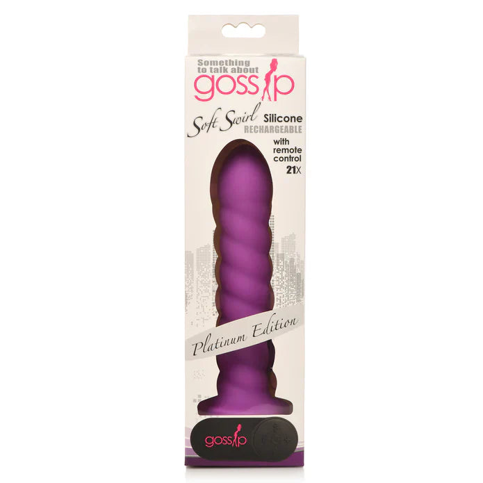 Gossip Soft Swirl Violet 21FX Dildo 7.5"