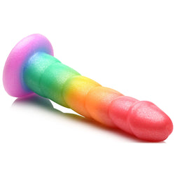 Simply Sweet Swirl Rainbow Dildo 6.6 inch