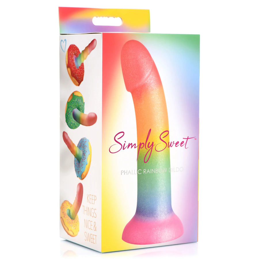 Simply Sweet Phallic Rainbow 6.9 inch Dildo