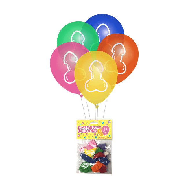 Super Fun Penis Balloons 8-Pack
