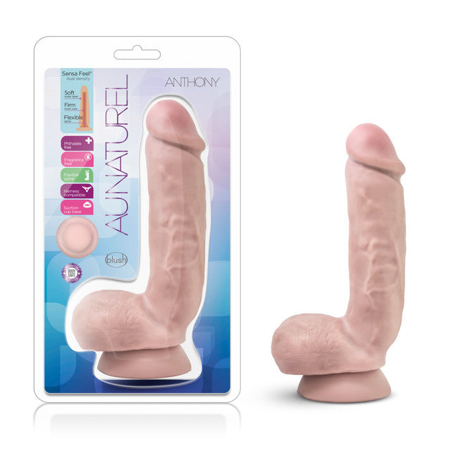 Au Naturel Anthony Dildo Beige 8.5"