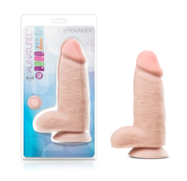Au Naturel 2.75 Pounder Dildo Vanilla 10"
