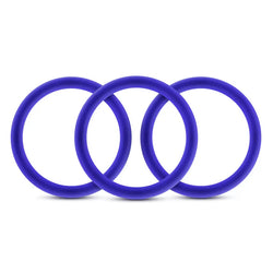 Performance Plus VS1 Penis Rings Glow Indigo 3-Pack