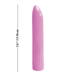 Pastel Vibes 7" Classic ABS Vibrator Rose